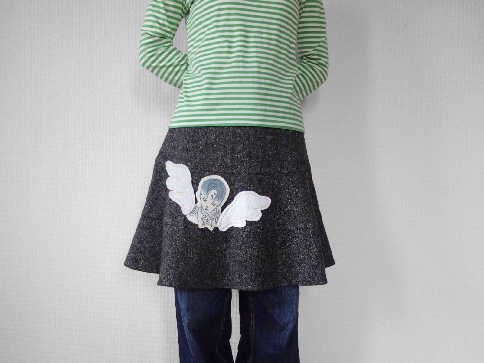 Angel Skirt No.2 - Drawn Faces | BEBI
